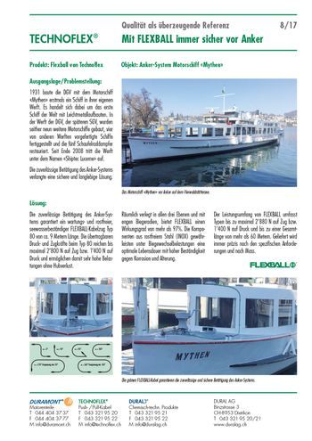 Anker-System Motorschiff «Mythen»