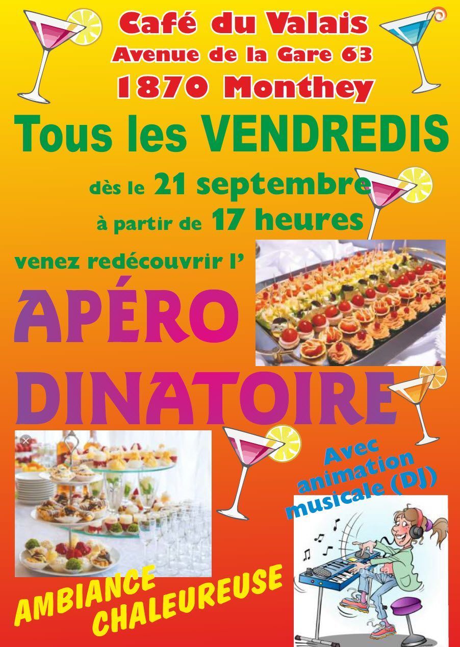 Apéro dinatoire - Café du Valais