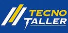 Un logotipo azul y amarillo para una empresa llamada tecno taller.