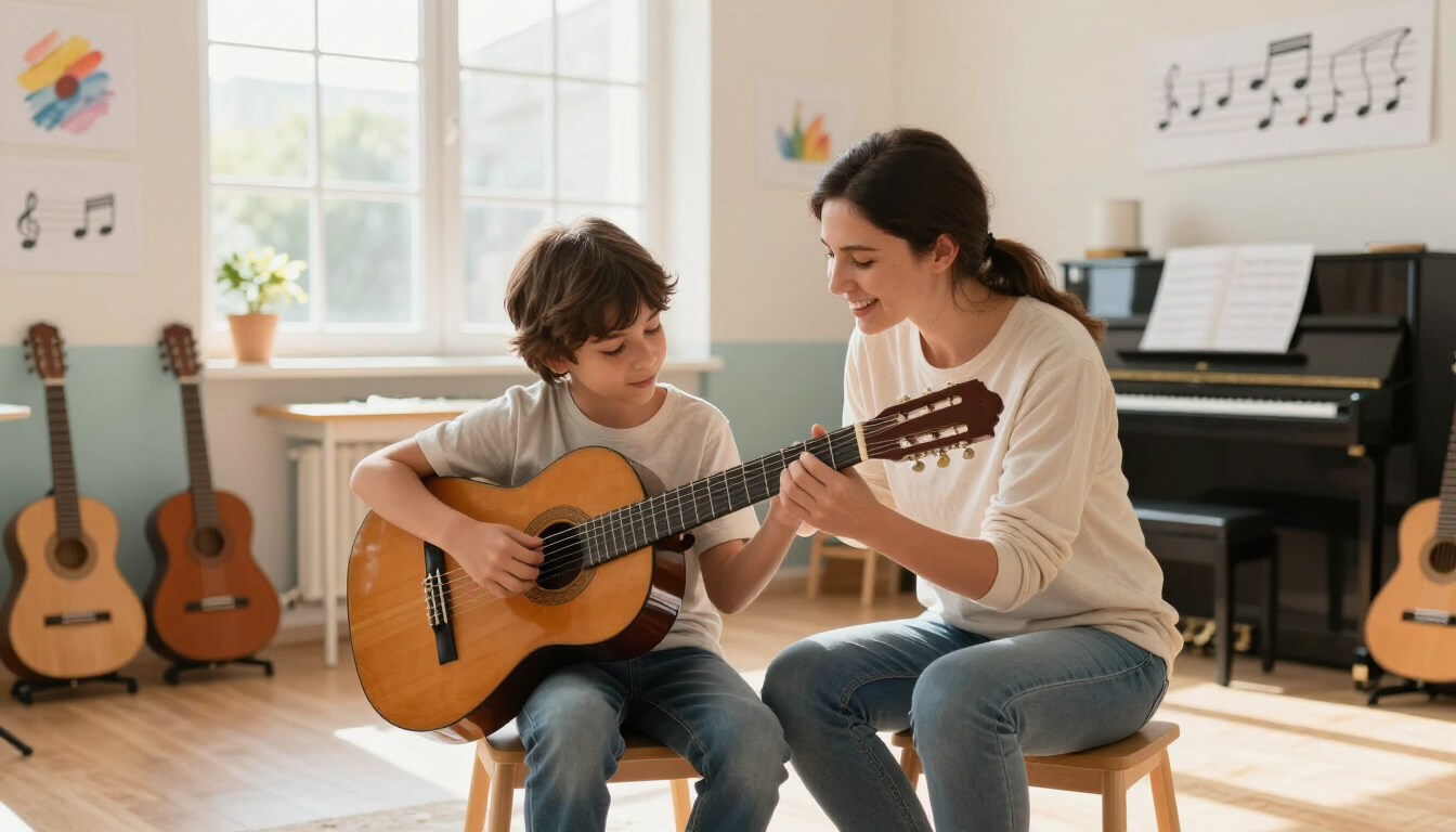 Curso de guitarra 2026-2027 para niños en Valencia