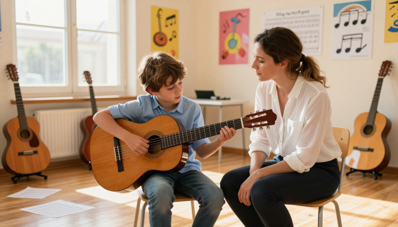 Curso de guitarra 2026-2027 para niños en Valencia