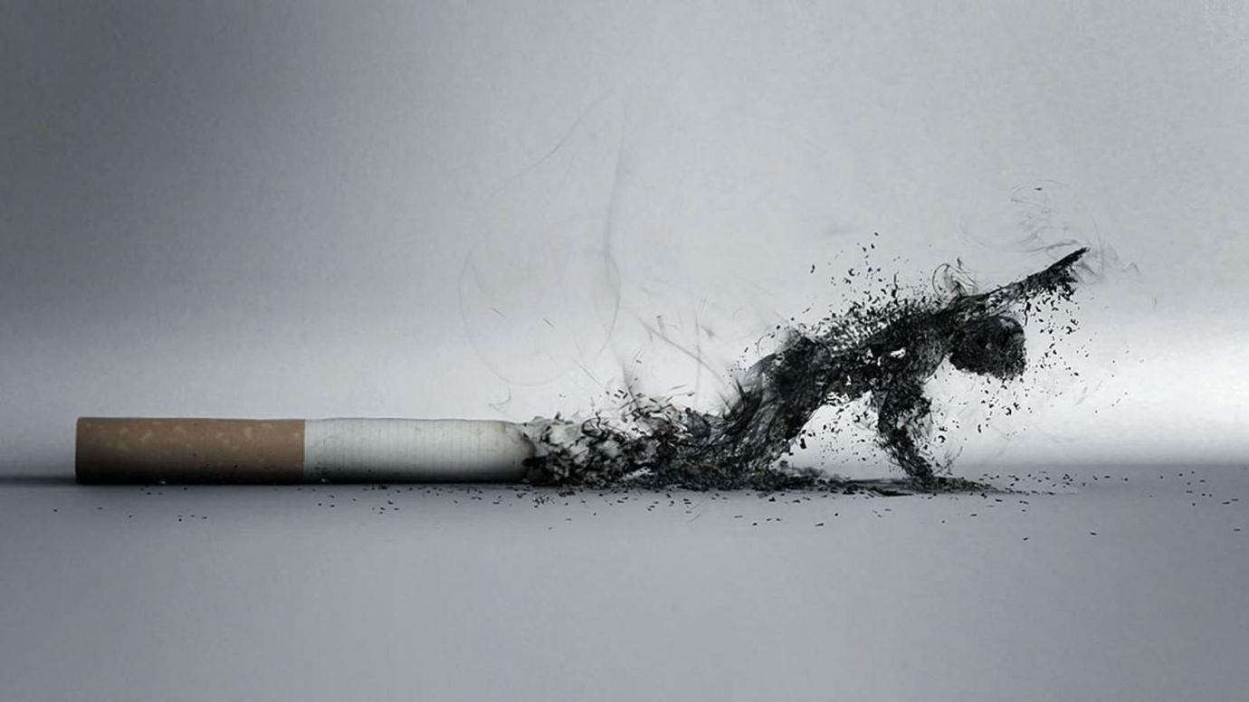 Une cigarette.