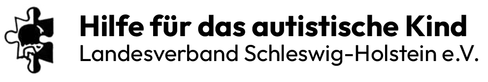 A black and white logo for hilfe fur das autistische kind