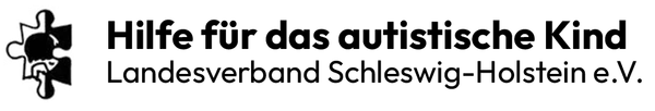 A black and white logo for hilfe fur das autistische kind