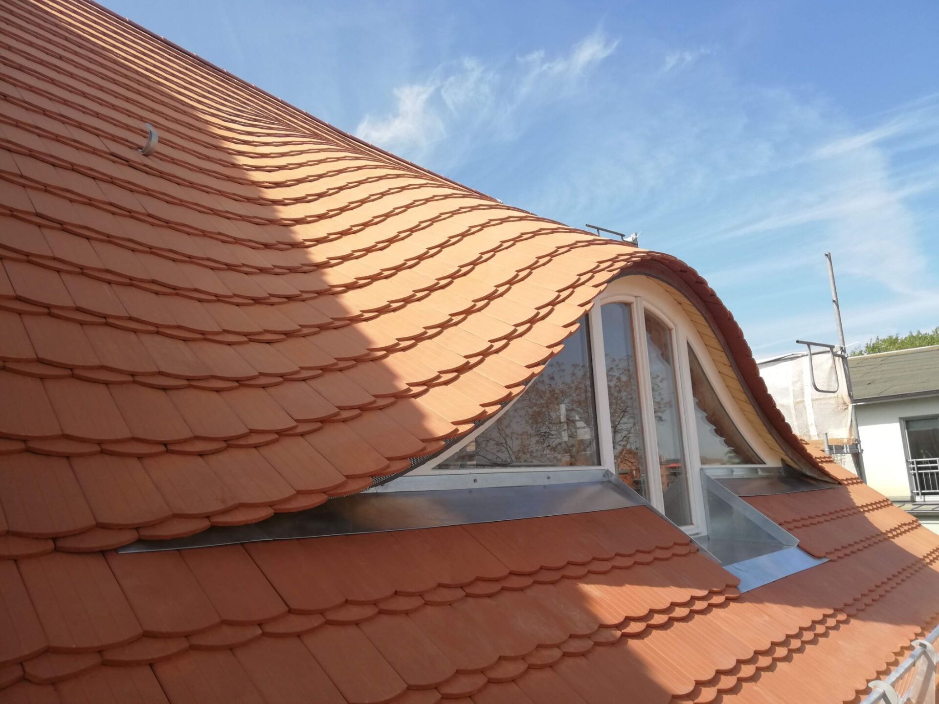 Detailaufnahme Dachfensterf dem Hof