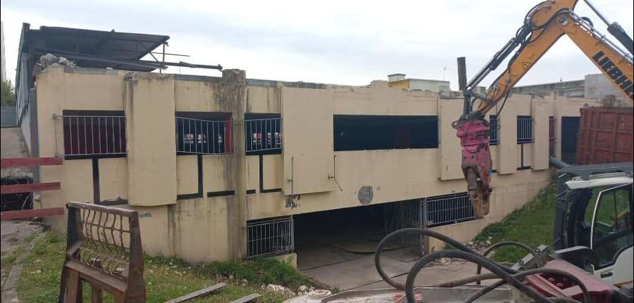 Destruction d'un bâtiment