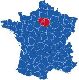Carte de l'Ile-de-France