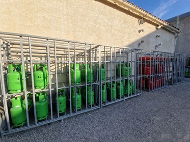 Rangement des bouteilles de gaz