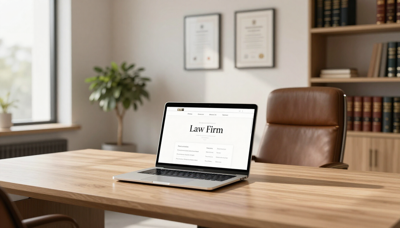 Interfaz de la nueva página web de servicios legales en Cádiz y Málaga
