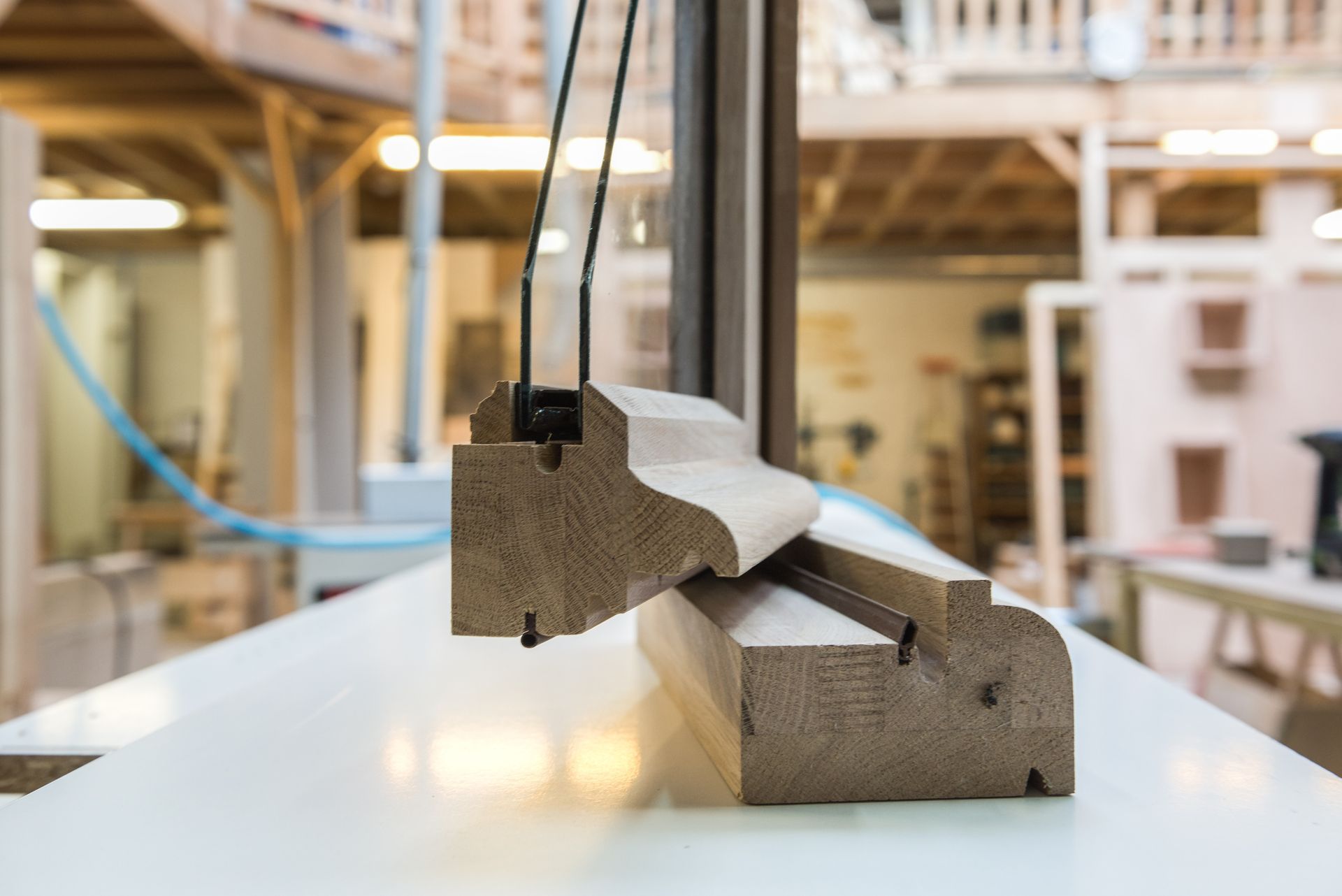 Coupe de fenêtre bois