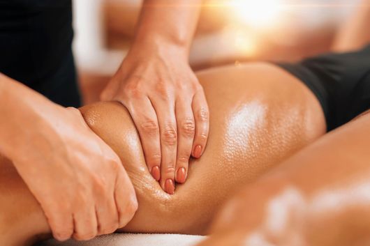 Drainage lymphatique des jambes.