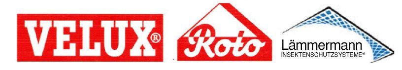Logos: VELUX, Roto, and Lämmermann.