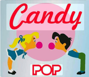 Es un logotipo para una tienda de dulces llamada Good Godis.