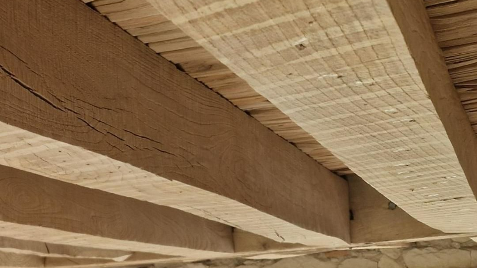 Bois brut aprés sablage