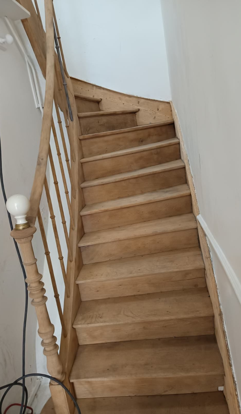 Escalier après aérogommage