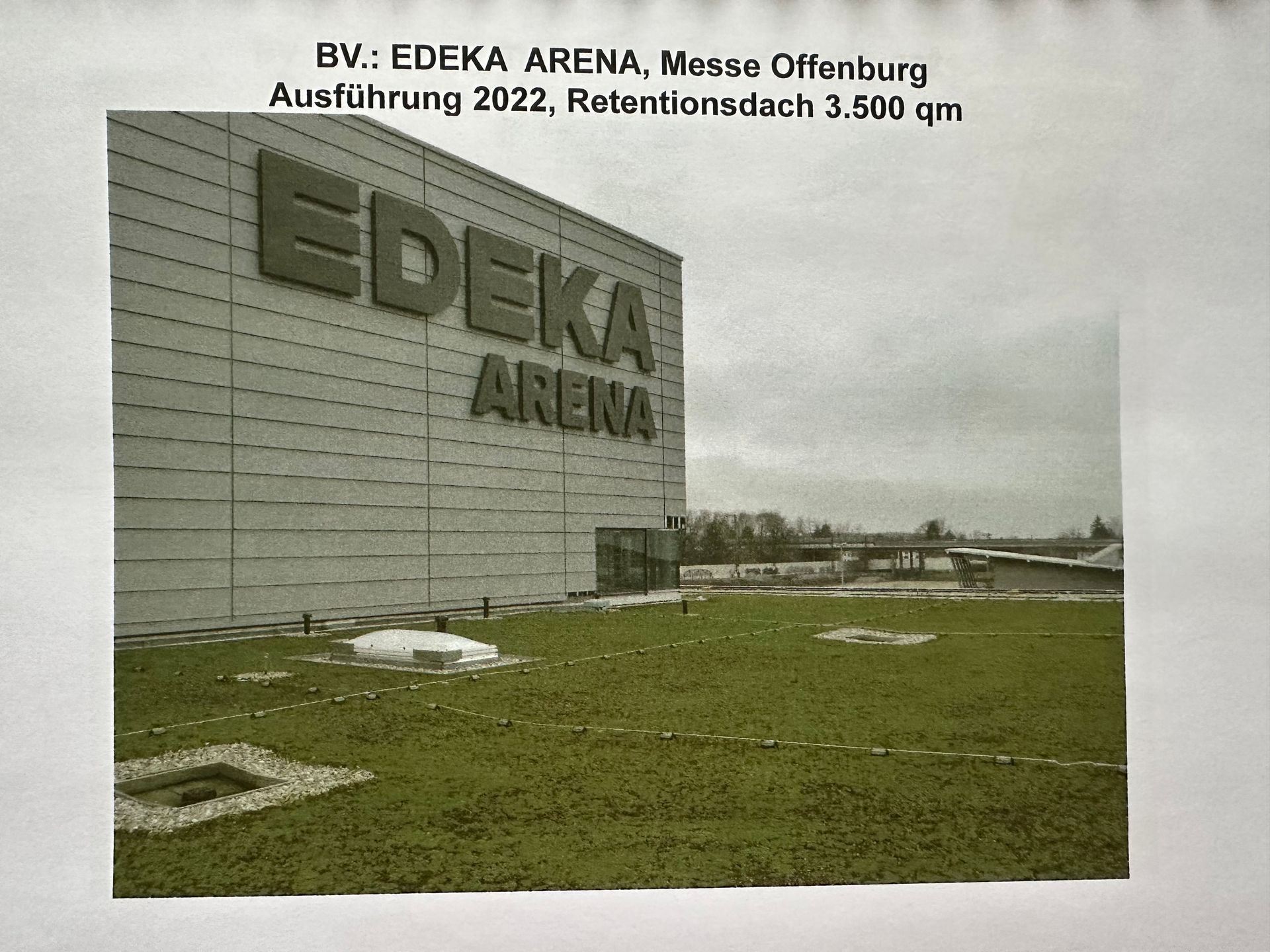 Edeka Retentionsdach Messe Offenburg