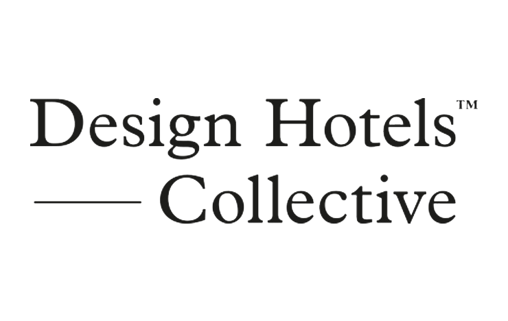 Logo de Design Hotels Collective en caractères noirs à empattements sur fond blanc