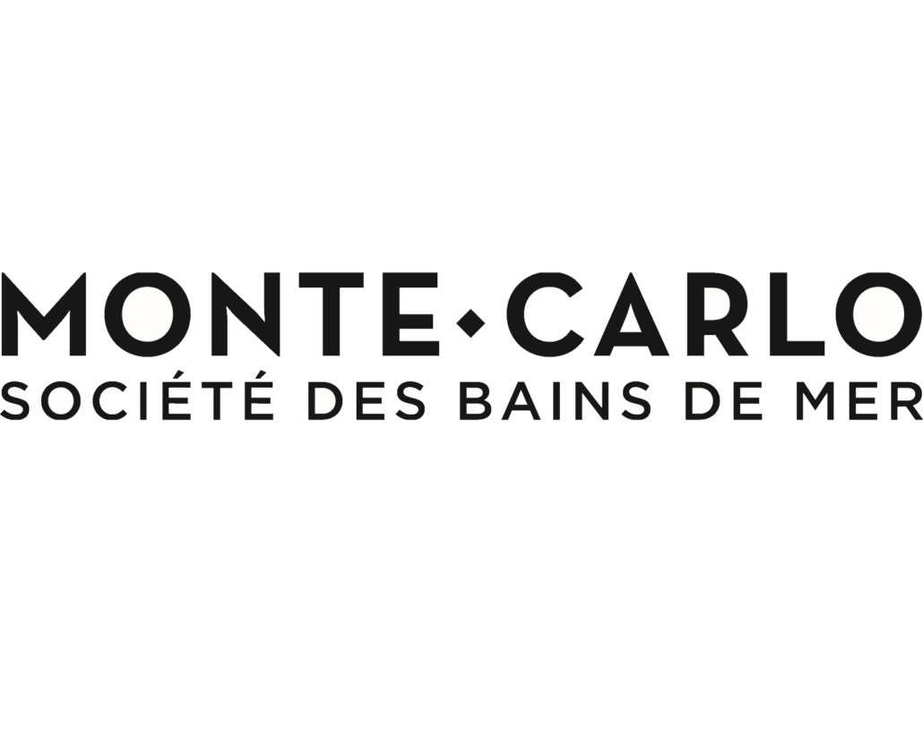 MONTE-CARLO Société des Bains de Mer logo in black text on a white background