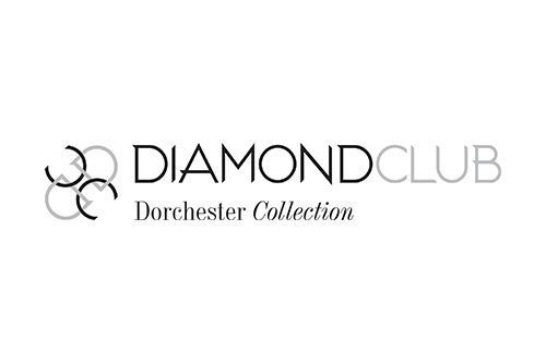 Logo de la collection Diamond Club Dorchester avec des cercles entrelacés sur fond blanc