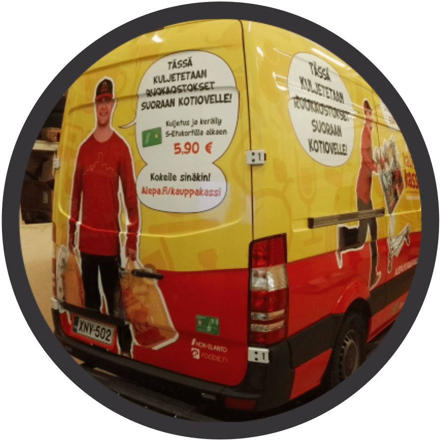 Ainasprintin logo majakasta lähtee valoa ympyrälogoon