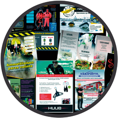 Ainasprintin logo majakasta lähtee valoa ympyrälogoon