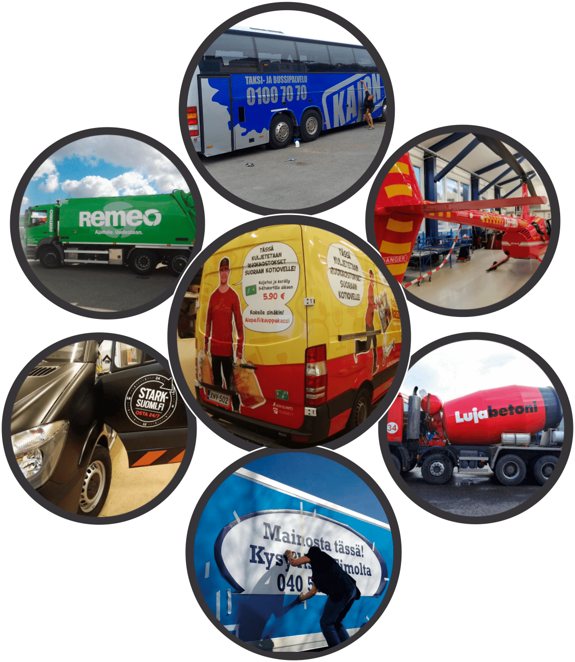 Ainasprintin logo majakasta lähtee valoa ympyrälogoon