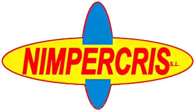 Un logotipo amarillo y azul para nimpercris sl