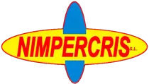 Un logotipo amarillo y azul para nimpercris sl