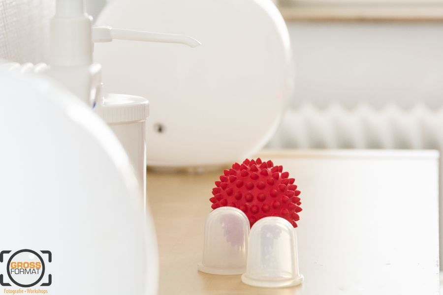 Therapieutensilien wie Igelball