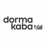 Dorma Kaba -logo mustana valkoisella taustalla