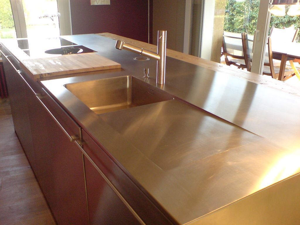 Plan de travail inox