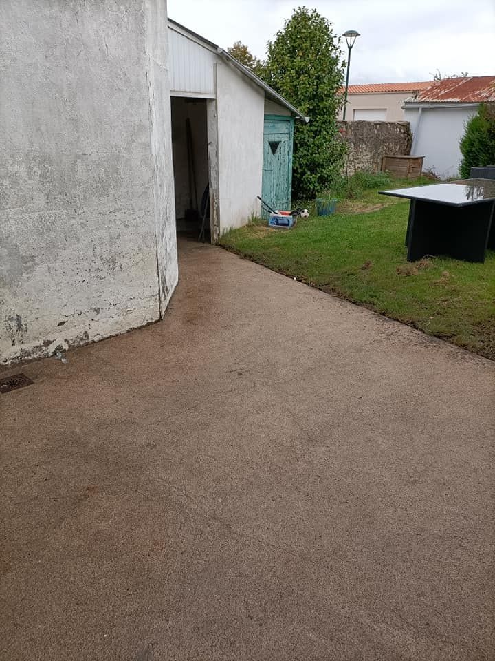 Nettoyage d'une dalle après