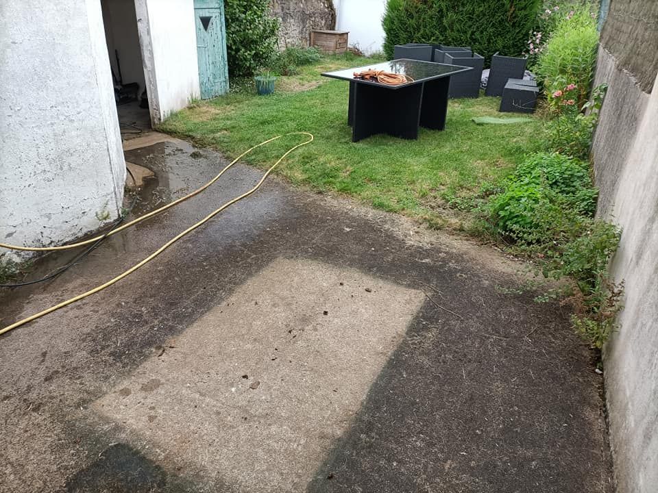 Nettoyage d'une dalle avant