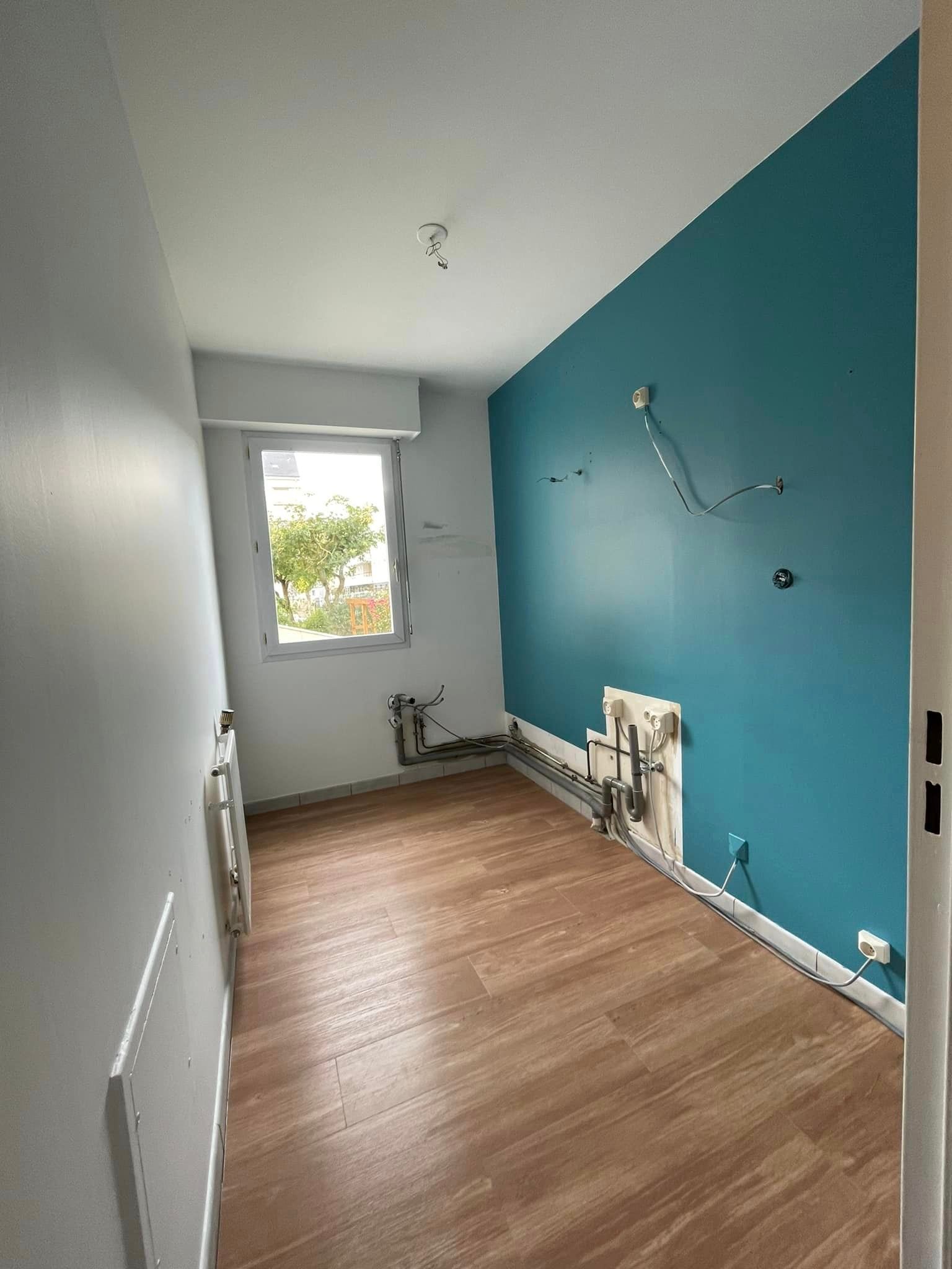 Rénovation d'un mur de cuisine après