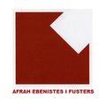 Logotipo cuadrado rojo con una esquina recortada en blanco y el texto &ldquo;AFRAH EBENISTES I FUSTERS&rdquo; debajo.