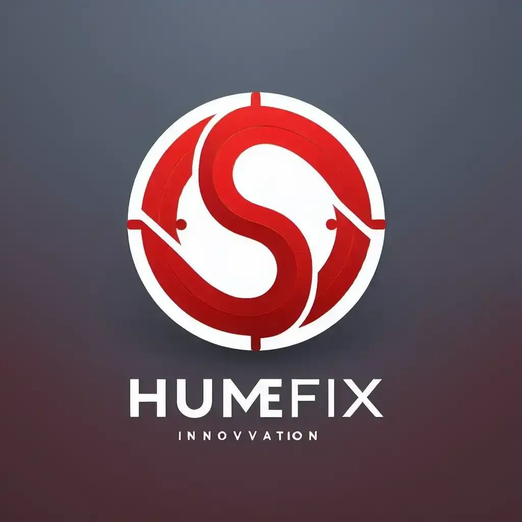 Una "S" roja dentro de un c&iacute;rculo blanco, rodeada por una cruz roja. "HUMEFIX INNOVATION" aparece debajo.