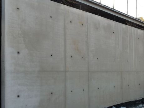 Béton de structure formant un mur