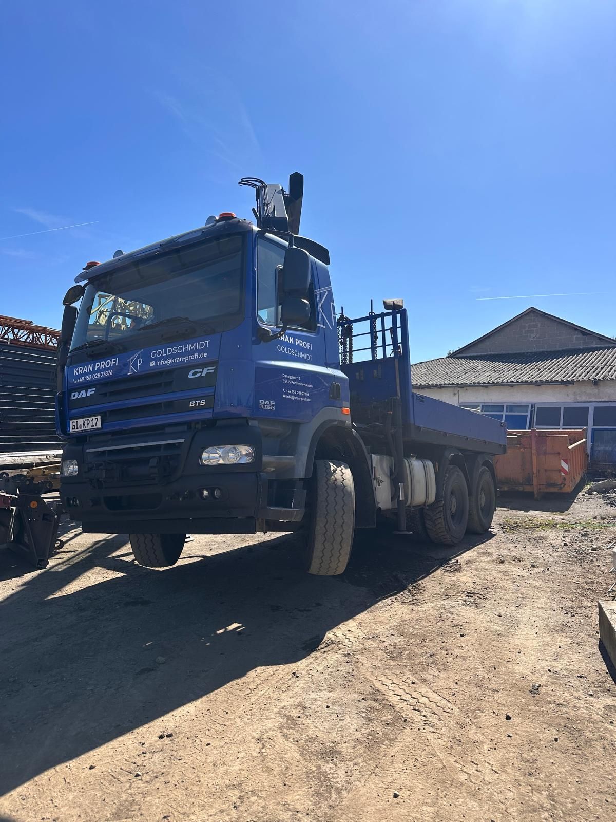 Kran-Profi Goldschmidt - Großbaustelle mit sechs Baukränen, Sonnenuntergang