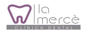Un logotipo para una clínica dental con un diente en el medio.