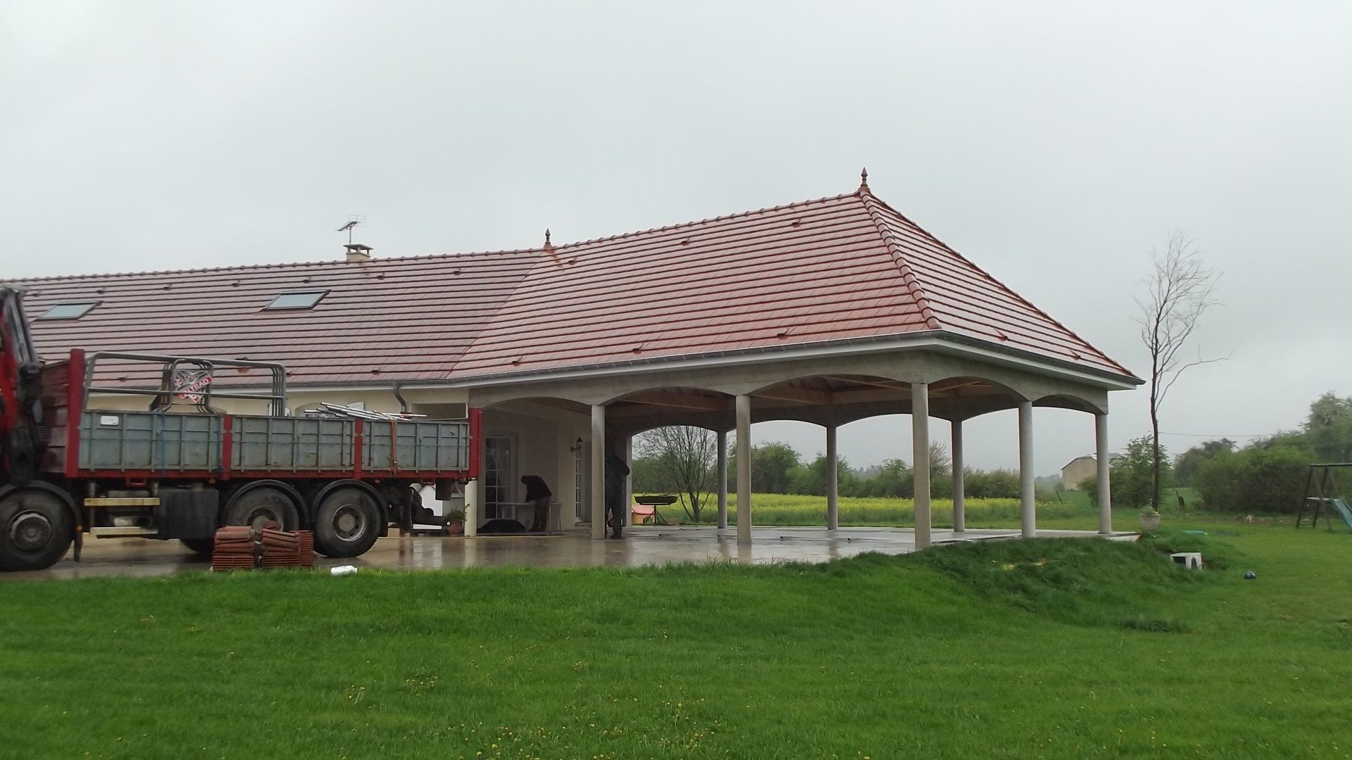 Extension de toiture maison