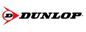 El logotipo de Dunlop está sobre un fondo blanco.