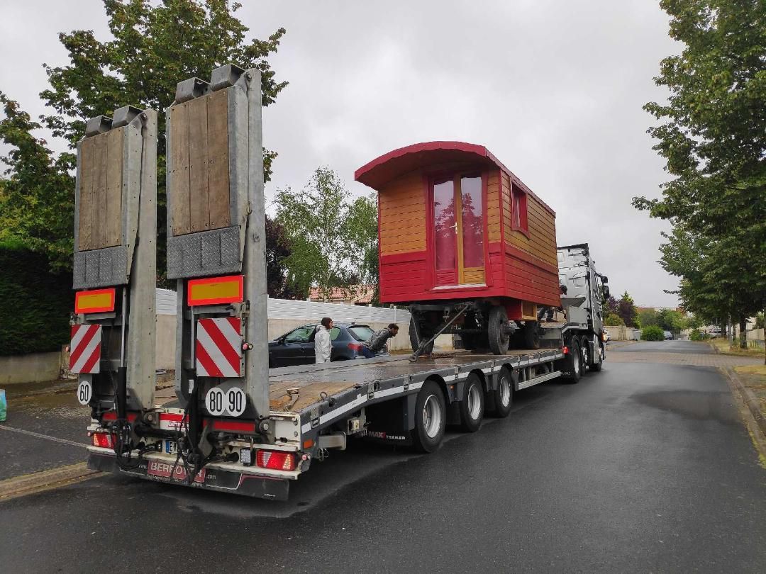 Mobil-home face à la mer