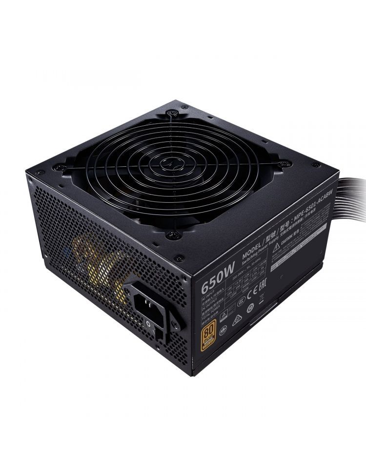 Alimentation PC noire de 850 W avec ventilateur de refroidissement et câbles fournis