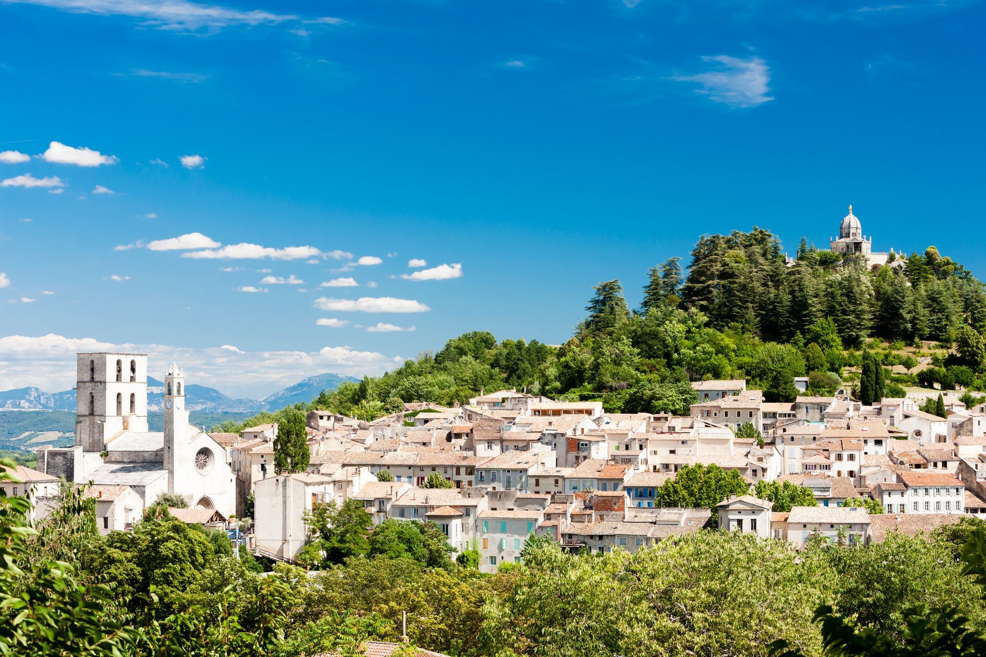 Vue de la commune de Forcalquier.