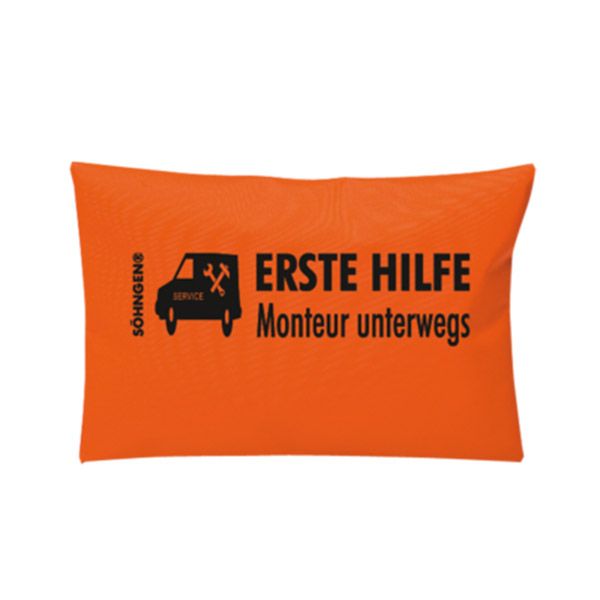 Orange pillow with 