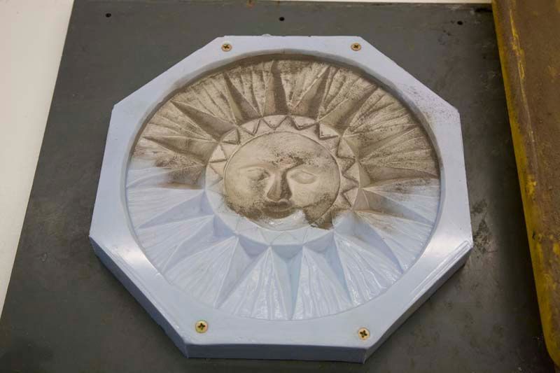 Gießform für Sonnendekoration