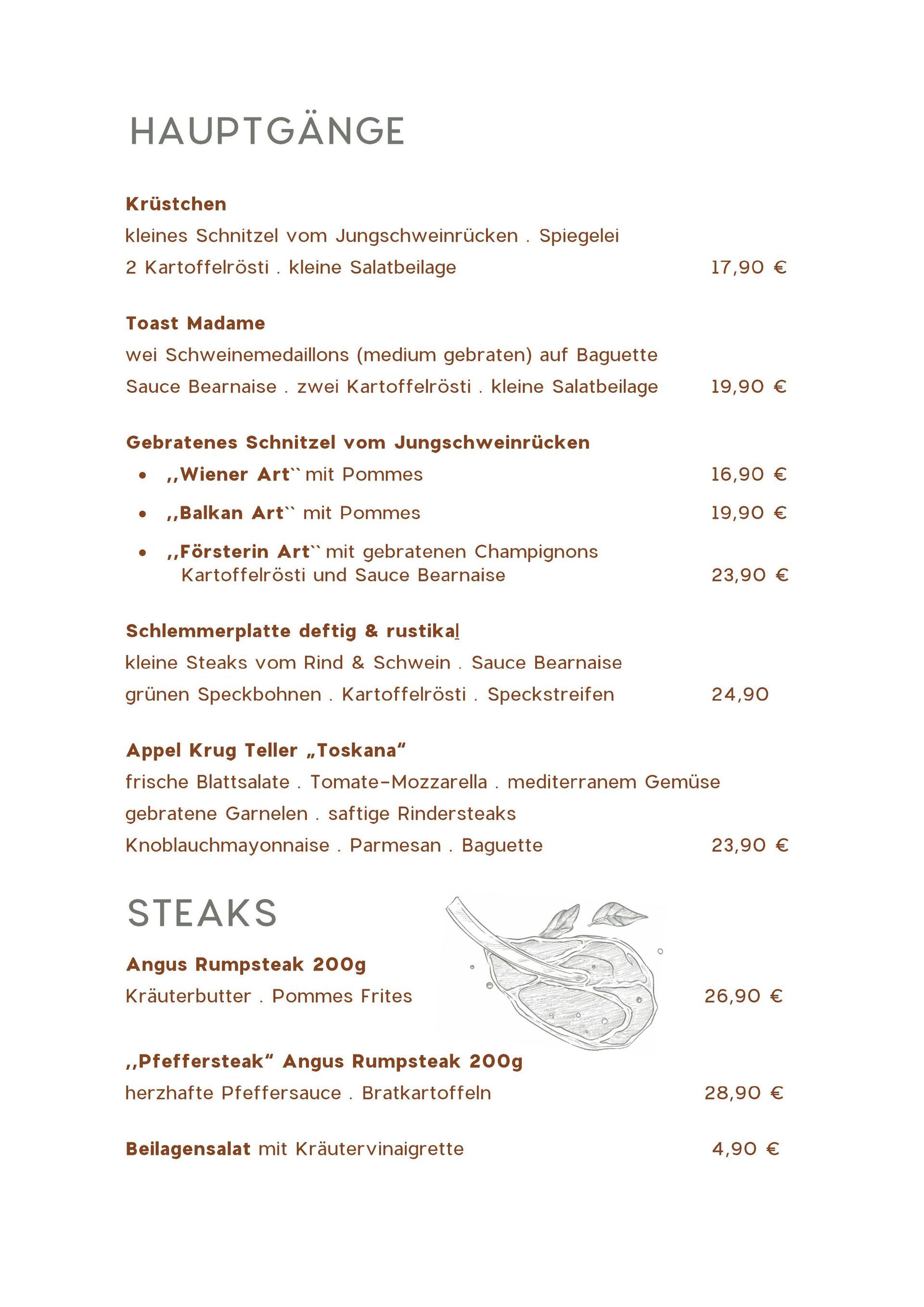 Speisekarte Seite 3