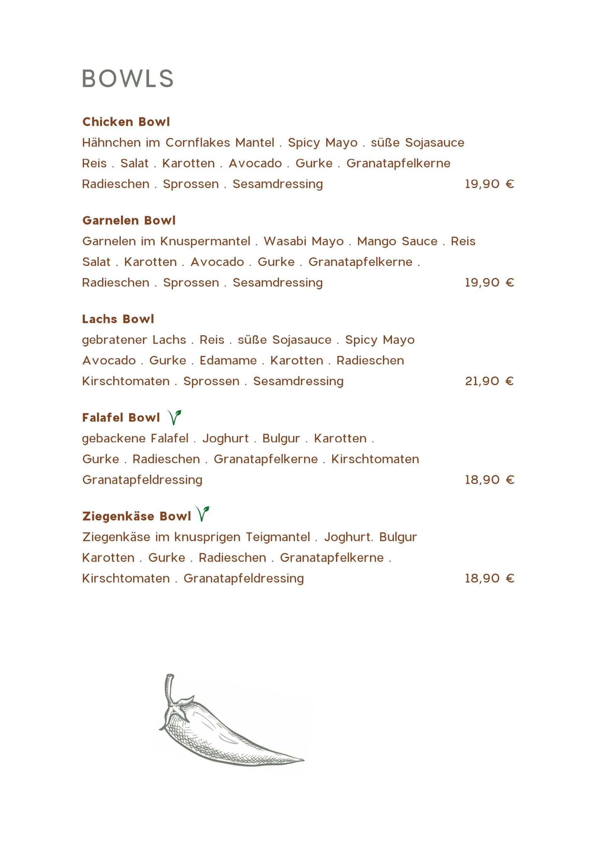 Speisekarte Seite 4