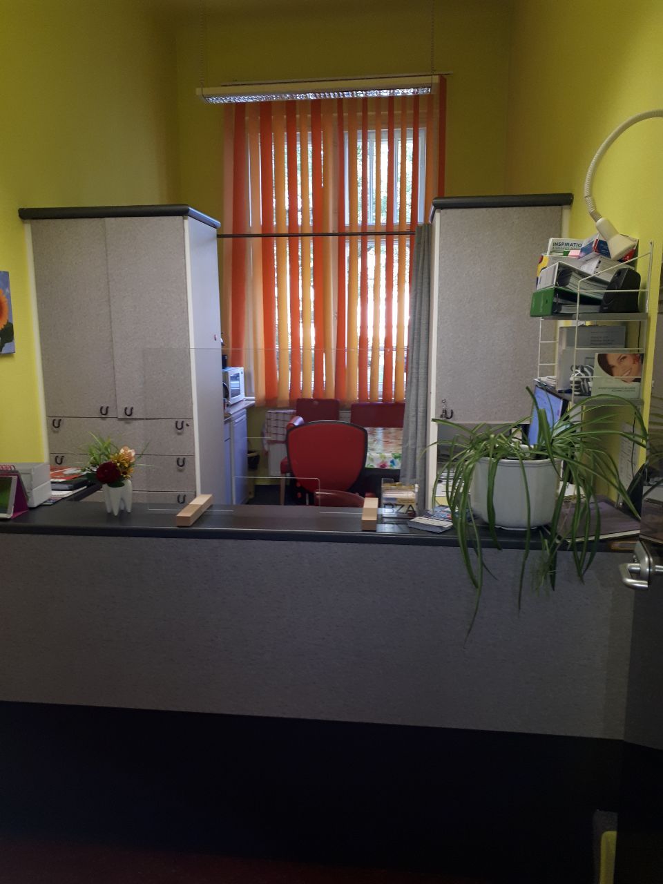 Eingangsbereich in der Zahnarztpraxis Helaß in Arnsdorf