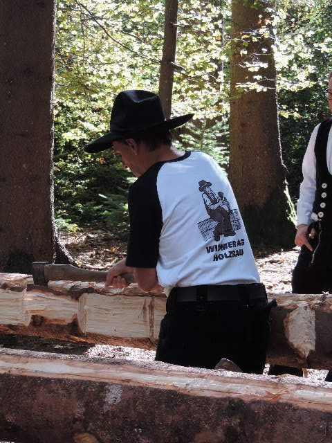 Holz hacken - Widmer AG Holzbau